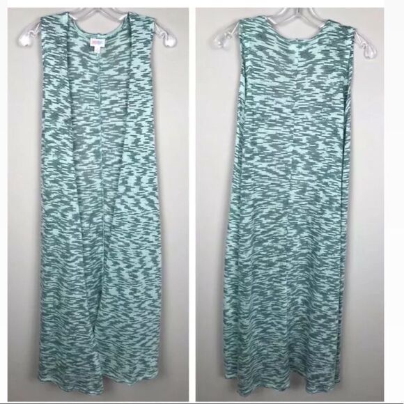 LuLaRoe Joy Long Duster Mint Blue Green Size (M) - Picture 1 of 8